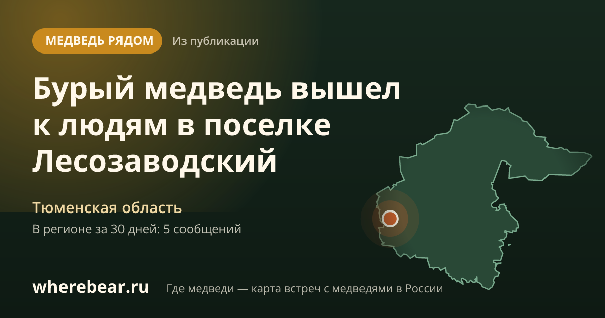 Место на карте: Тюменская область