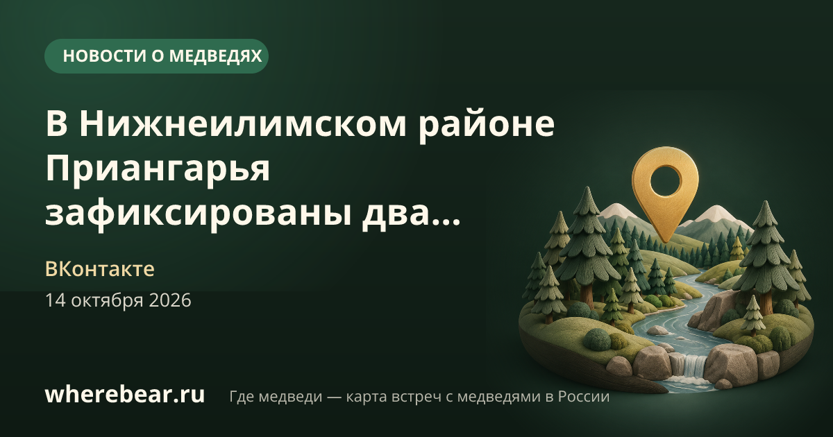 Место на карте: Нижнеилимский район, Иркутская область