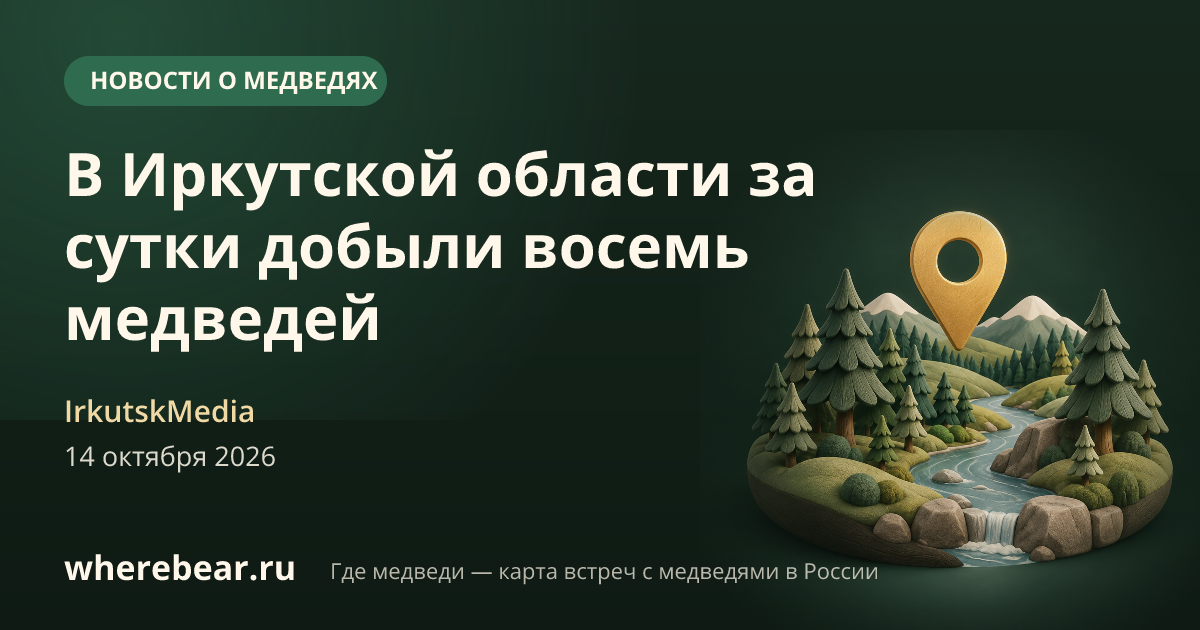 Место на карте: вблизи зимовья, расположенного в районе реки Тарея Братского водохранилища, Иркутская область