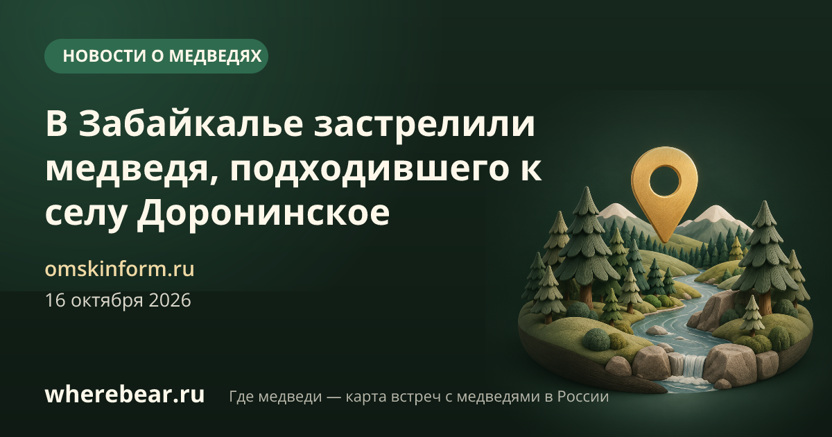 Место на карте: Доронинское, Забайкальский край