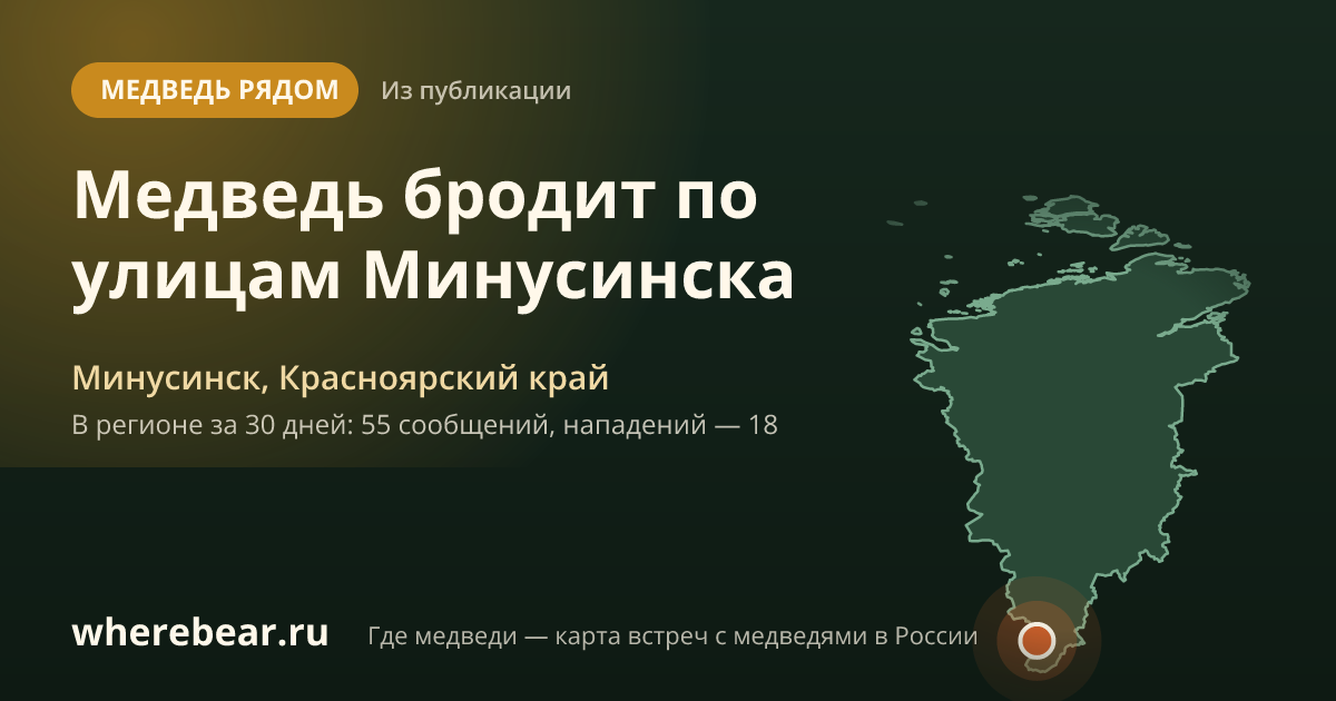 Место на карте: Минусинск, Красноярский край