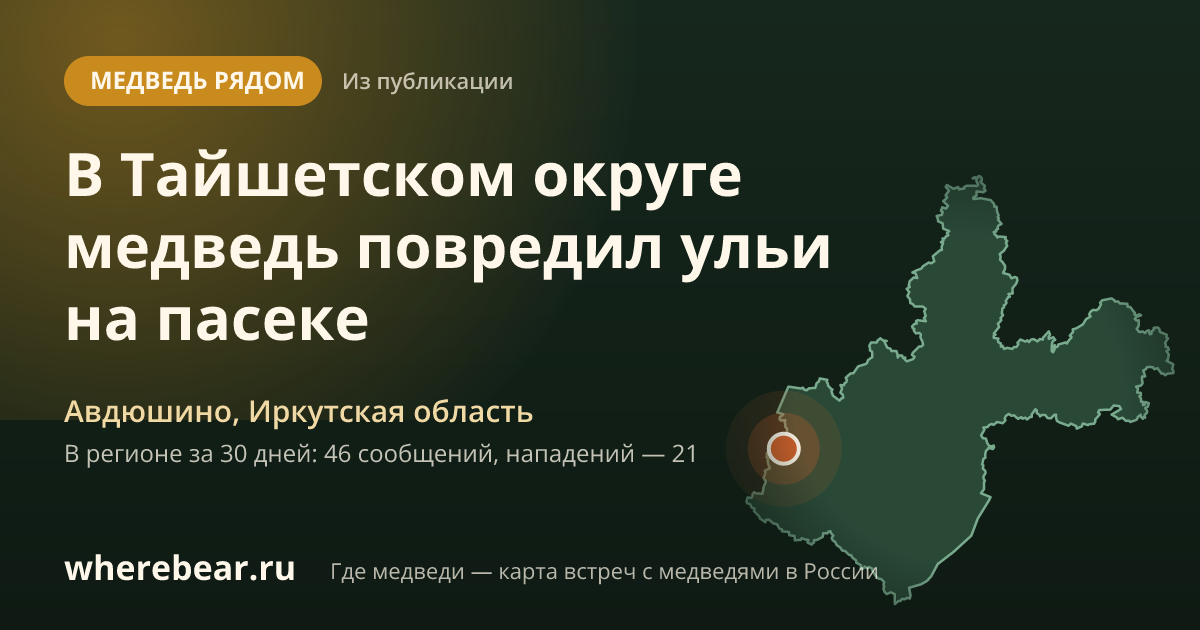 Место на карте: Авдюшино, Иркутская область