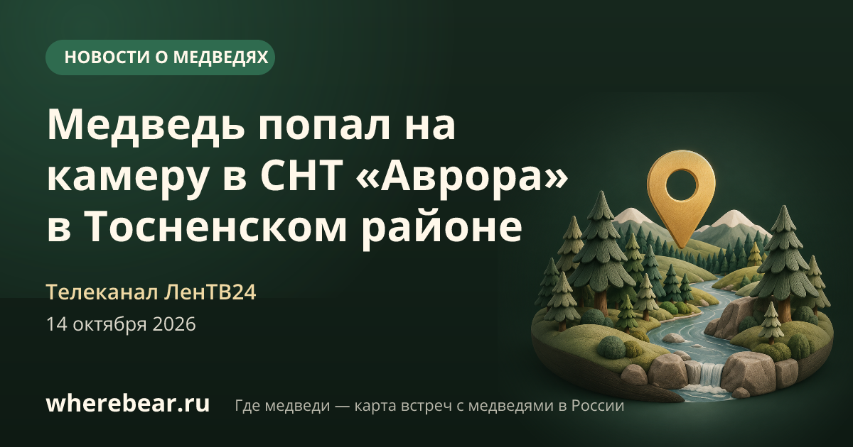 Место на карте: СНТ Аврора, Ленинградская область
