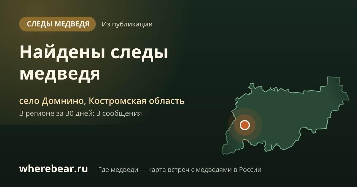 Место на карте: село Домнино, Костромская область