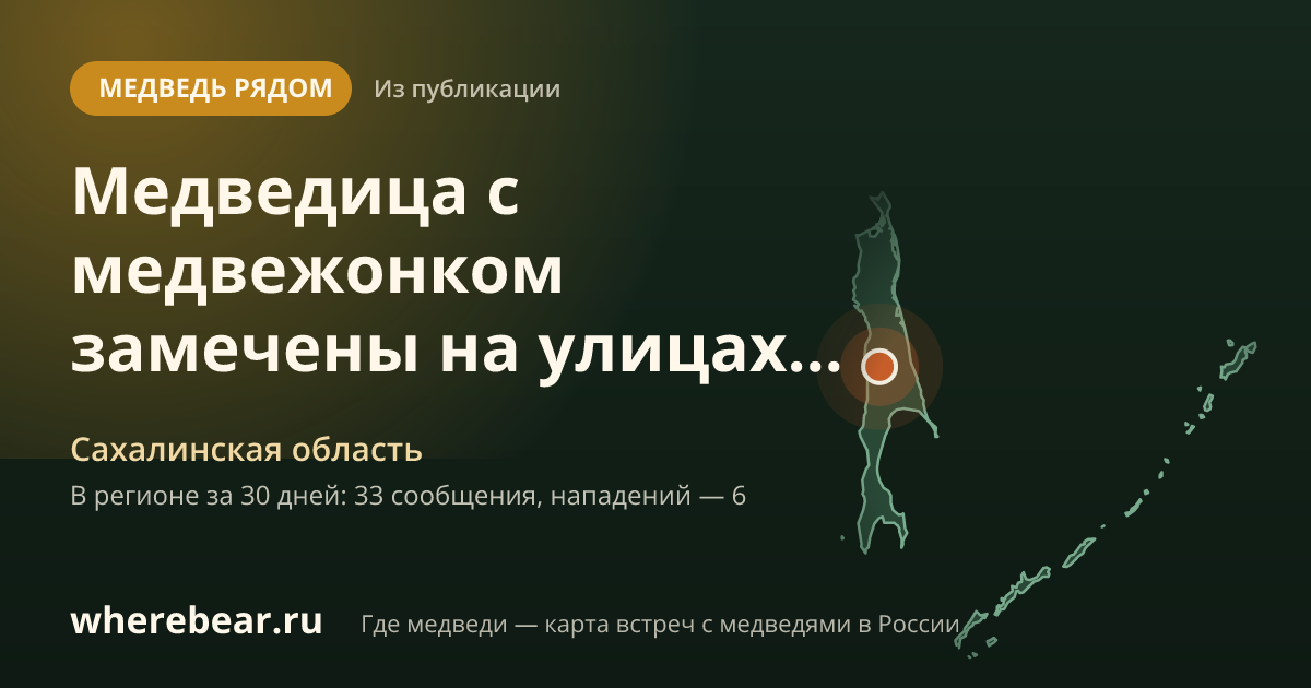 Место на карте: Сахалинская область
