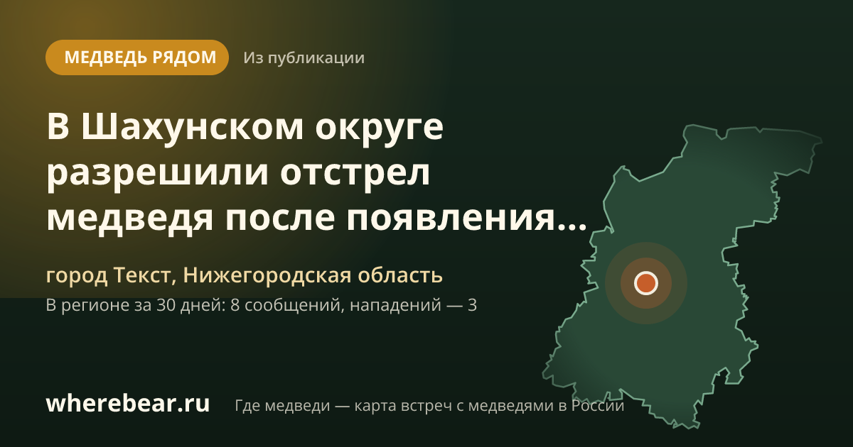 Место на карте: городе Текст, Нижегородская область