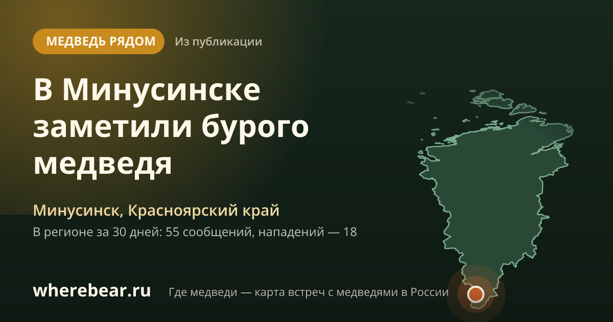 Место на карте: Минусинск, Красноярский край
