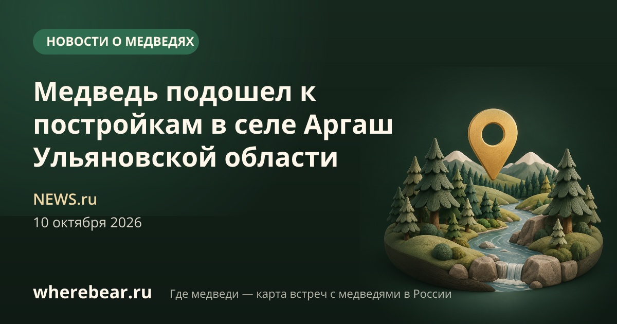 Место на карте: селе Аргаш, Ульяновская область