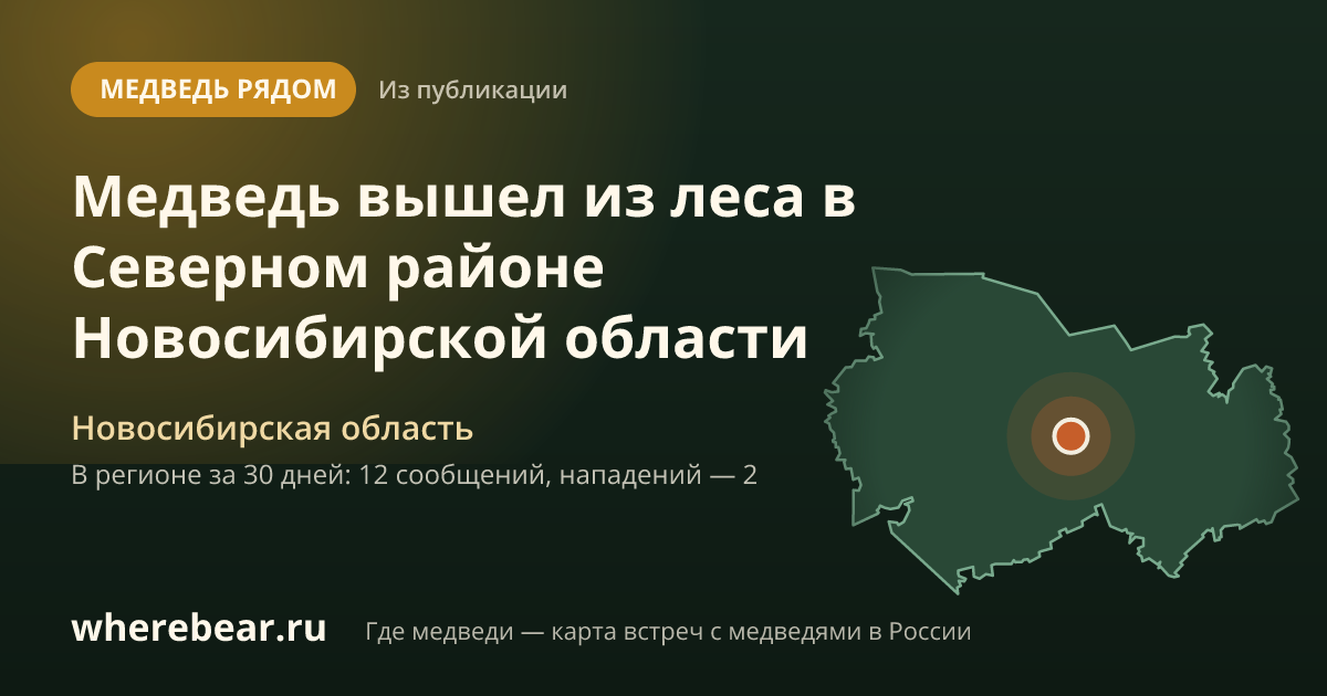 Место на карте: Новосибирская область