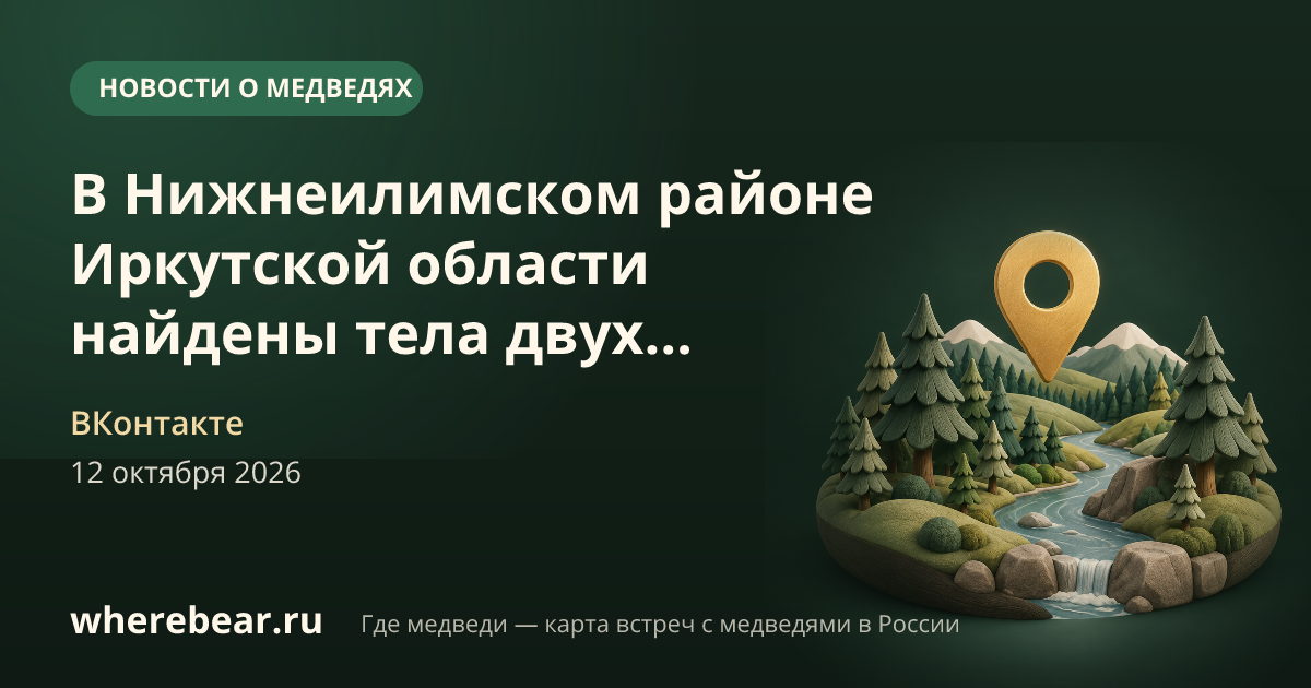 Место на карте: Нижнеилимский район, Иркутская область