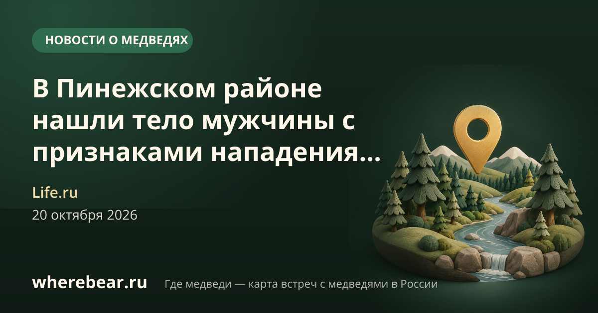 Место на карте: Пинежском районе, Архангельская область
