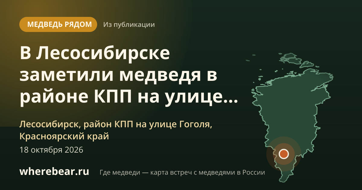 Место на карте: Лесосибирск, район КПП на улице Гоголя, Красноярский край