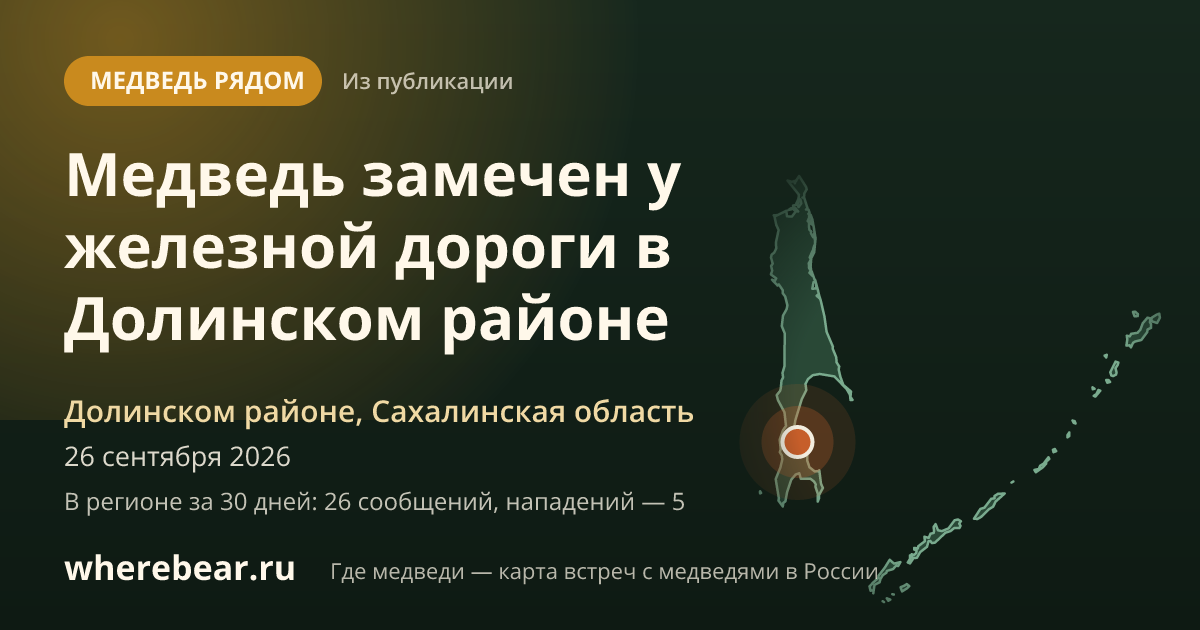 Место на карте: Долинском районе, Сахалинская область