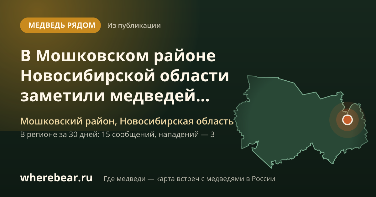 Место на карте: Мошковском районе, Новосибирская область