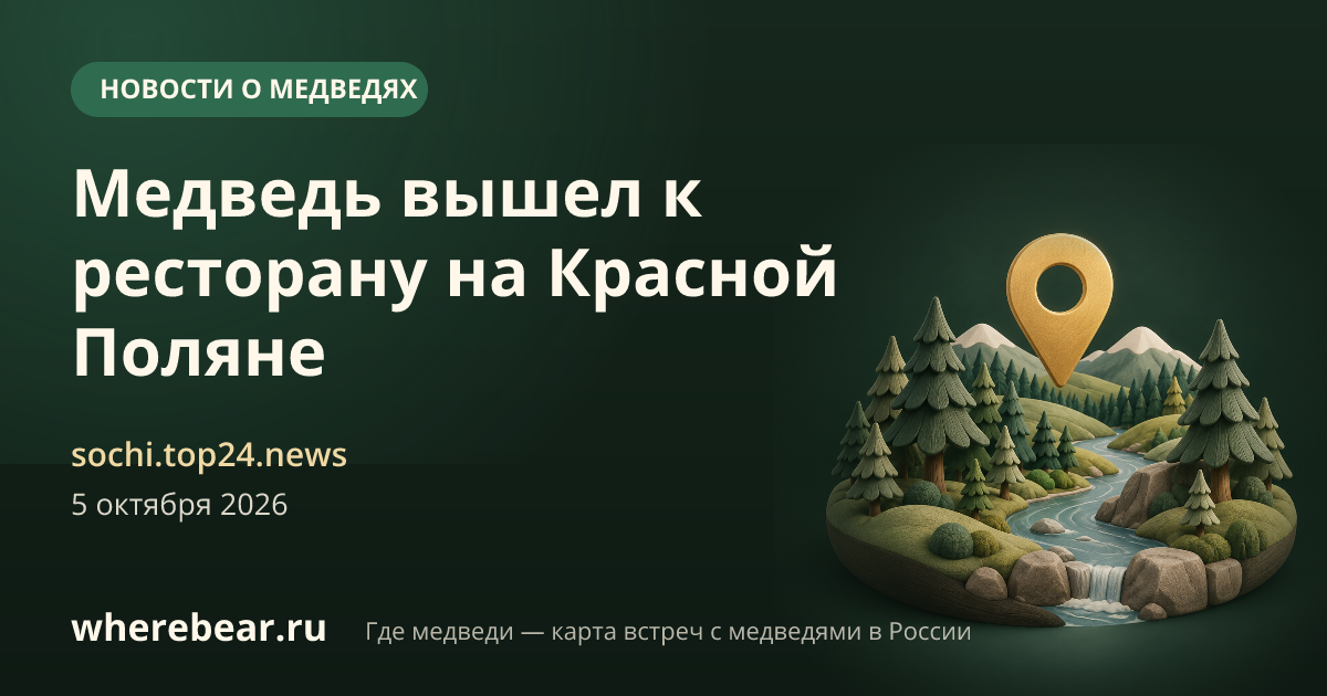 Место на карте: Красная Поляна, Краснодарский край