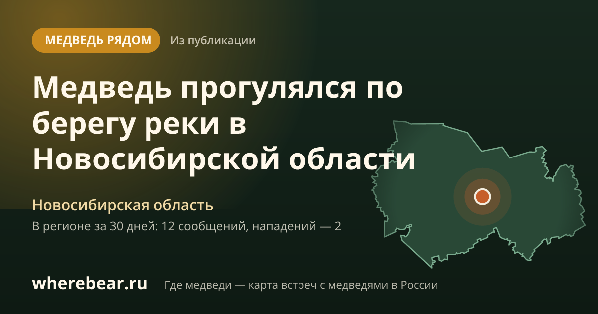 Место на карте: Новосибирская область